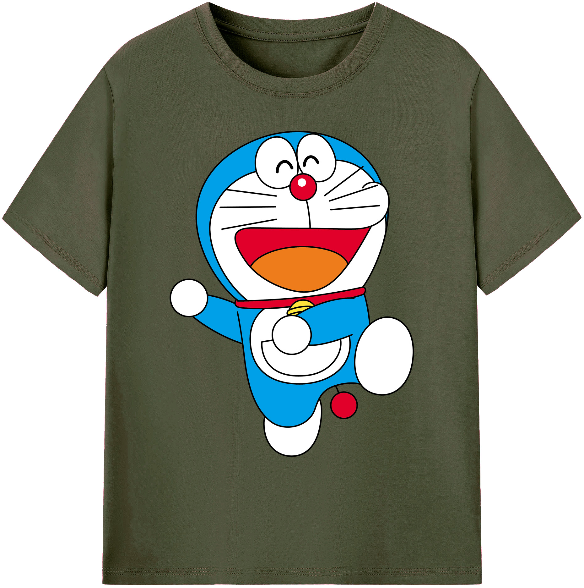 （画像用） ドラえもん Doraemon 綿100％ メンズ半袖Tシャツ｜肌触りやわらか＆通気性